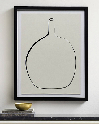 Постер Drawing Vase с чёрной рамой 400_400_2846191